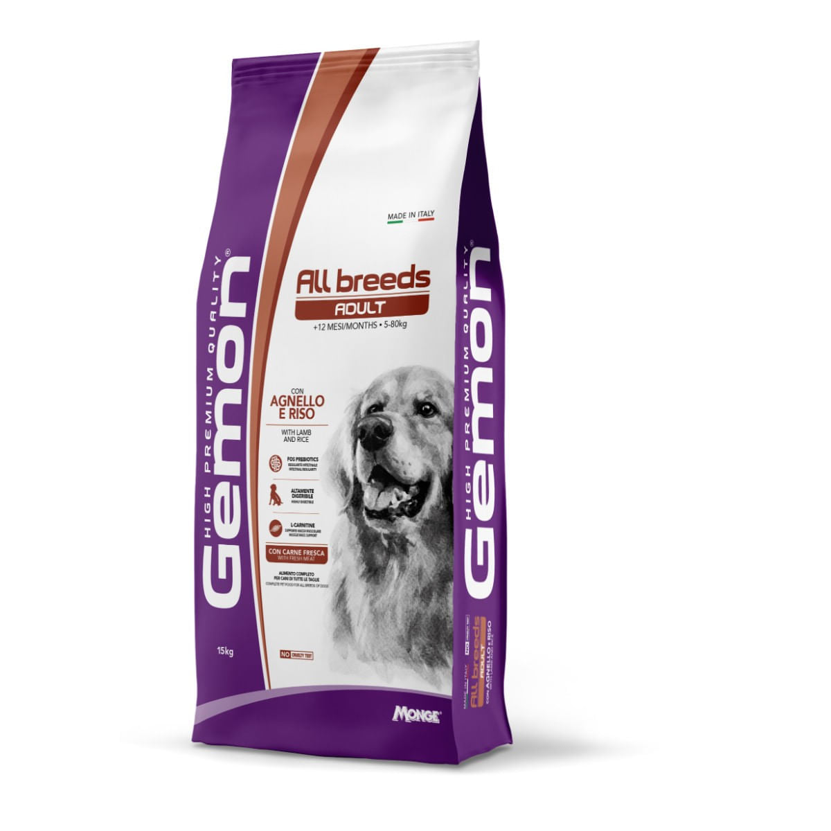Gemon - Medium Adult con Agnello e Riso 3 Kg Gemon - Medium Adult con Agnello e Riso 3 Kg